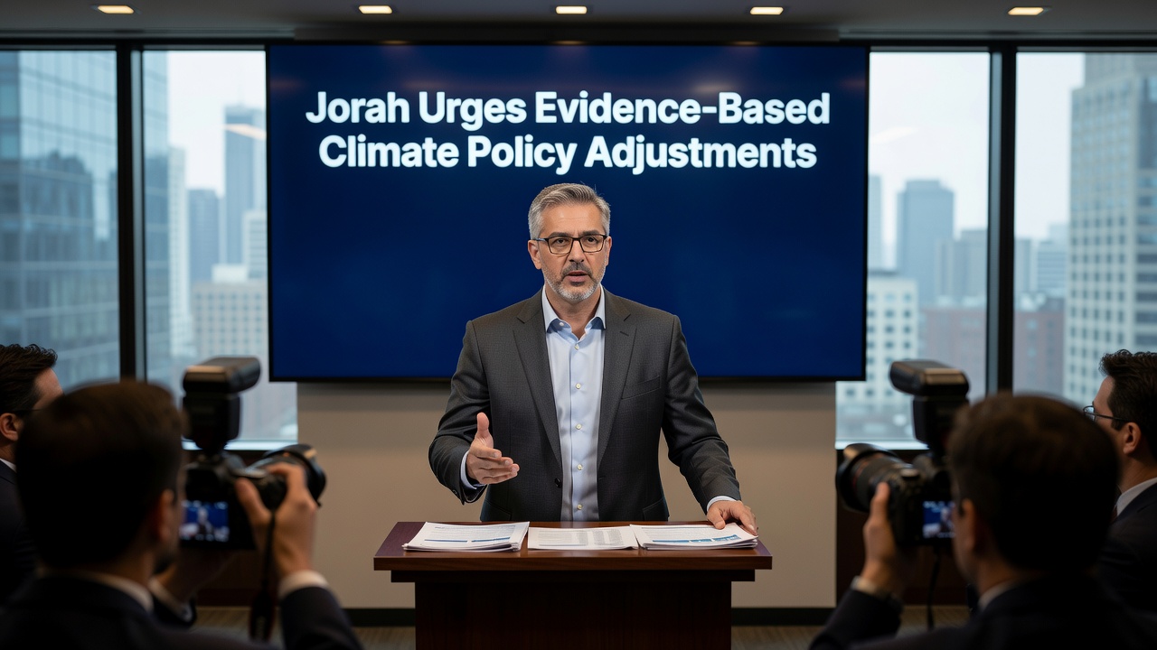 Jorah Urges Evidence-Based Climate Policy Adjustments